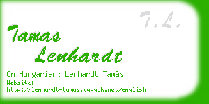 tamas lenhardt business card
